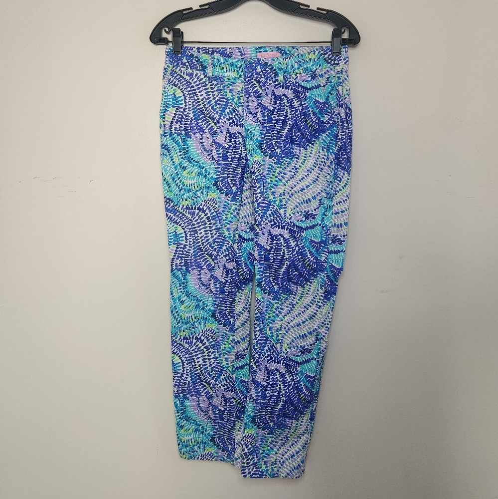 Women's Lilly Pulitzer Cropped Pants Sz 2 - Picture 9 of 11
